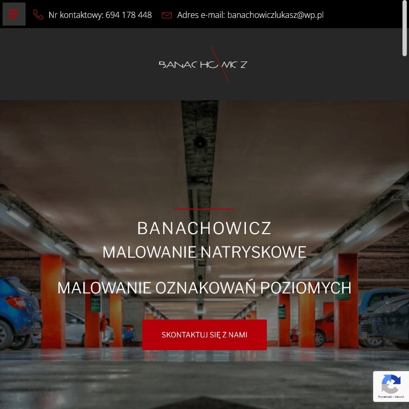 Malowanie linii na magazynie