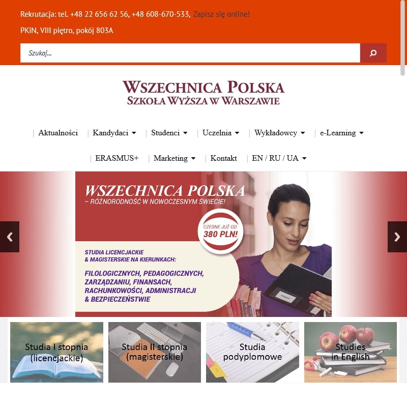 Kierunki studiów zaocznych w Warszawie